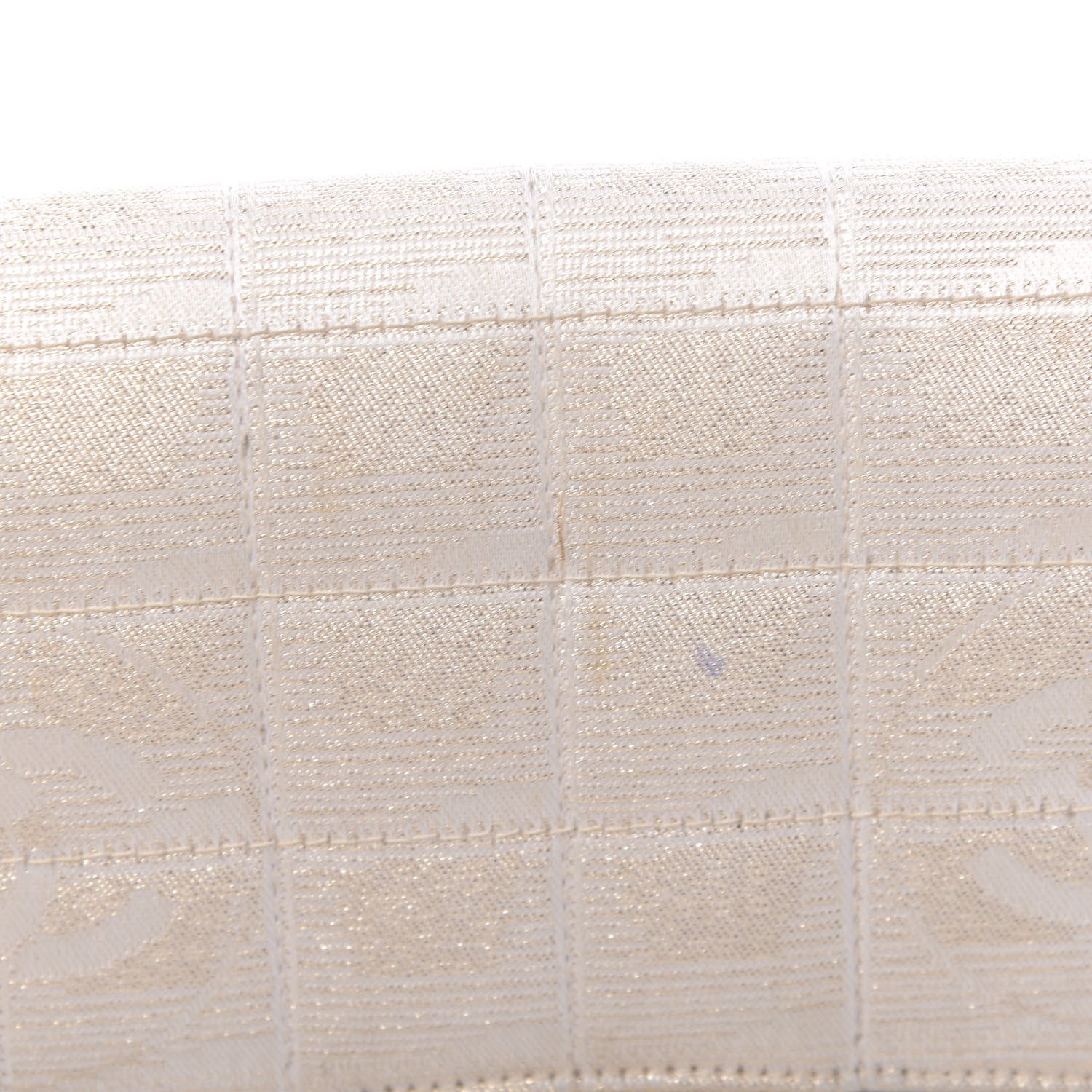 Chanel Metallic Nylon Medium Travel Flap Light Beige 9 of 16