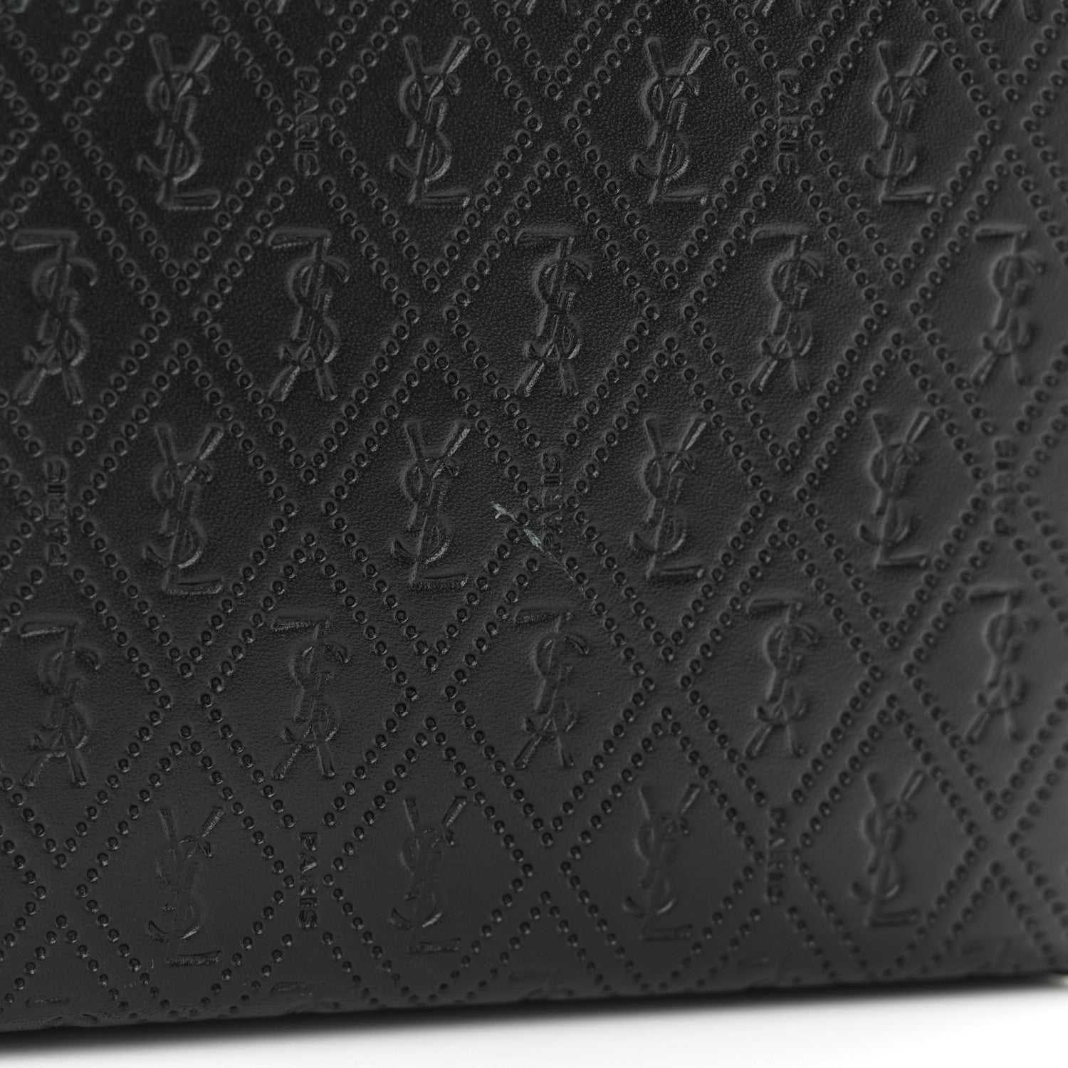 Saint Laurent Calfskin Monogram Take Away Box Black 10 of 11