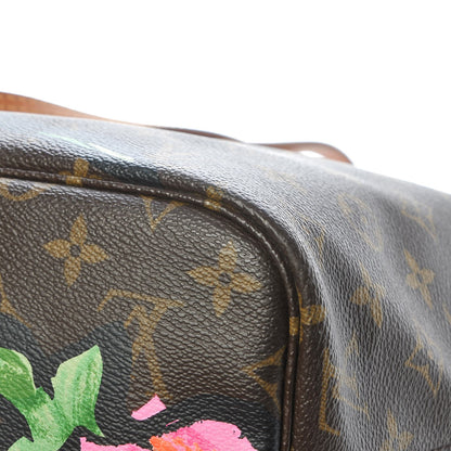 Louis Vuitton Monogram Roses Neverfull MM 14 of 17
