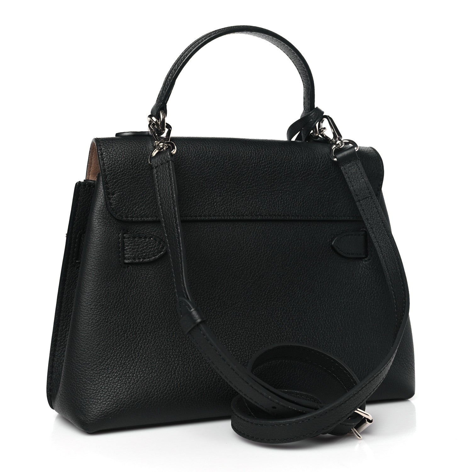 Louis Vuitton Calfskin Lockme Ever BB Black 4 of 12