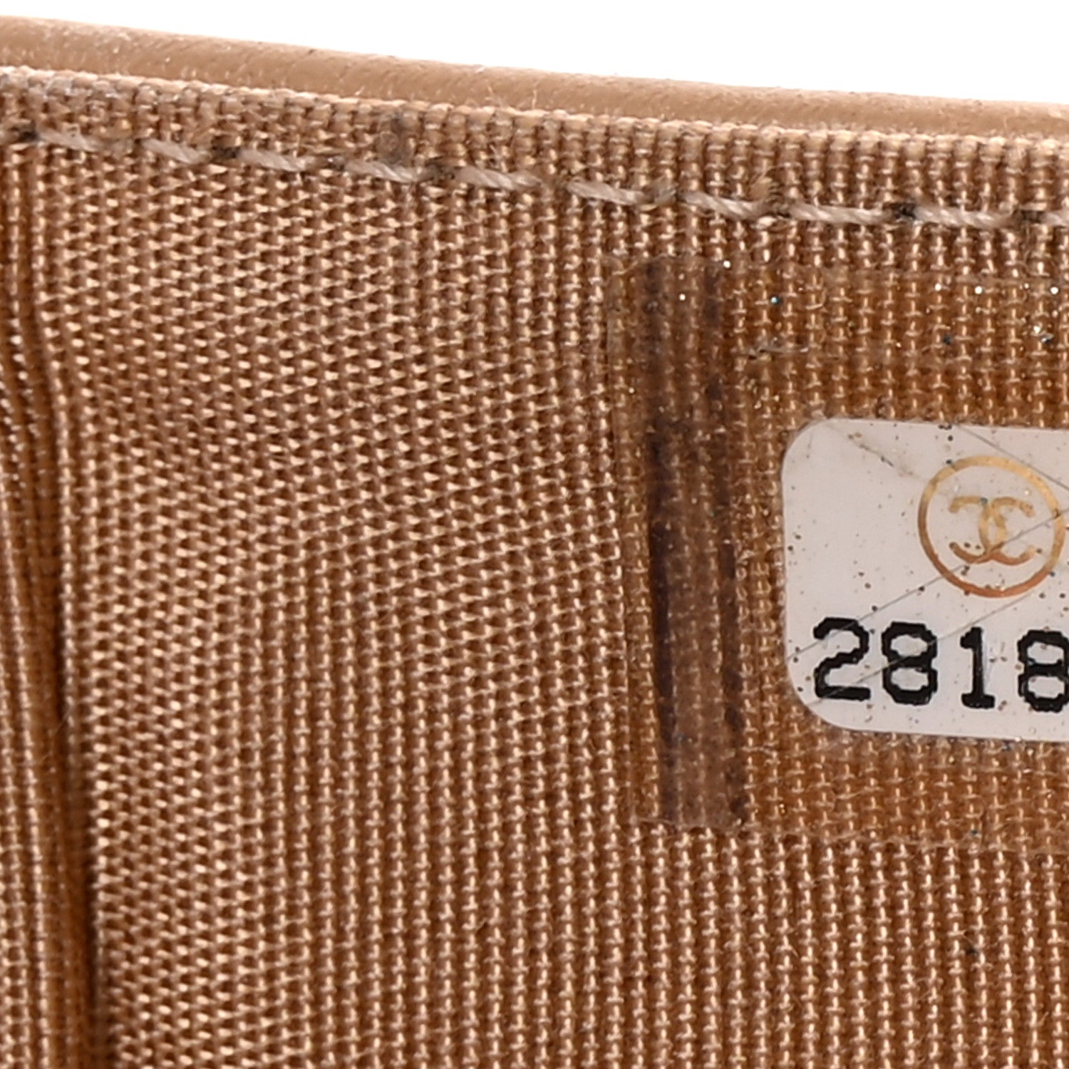 Chanel Caviar Quilted Compact Boy Flap Wallet Beige 7 of 7