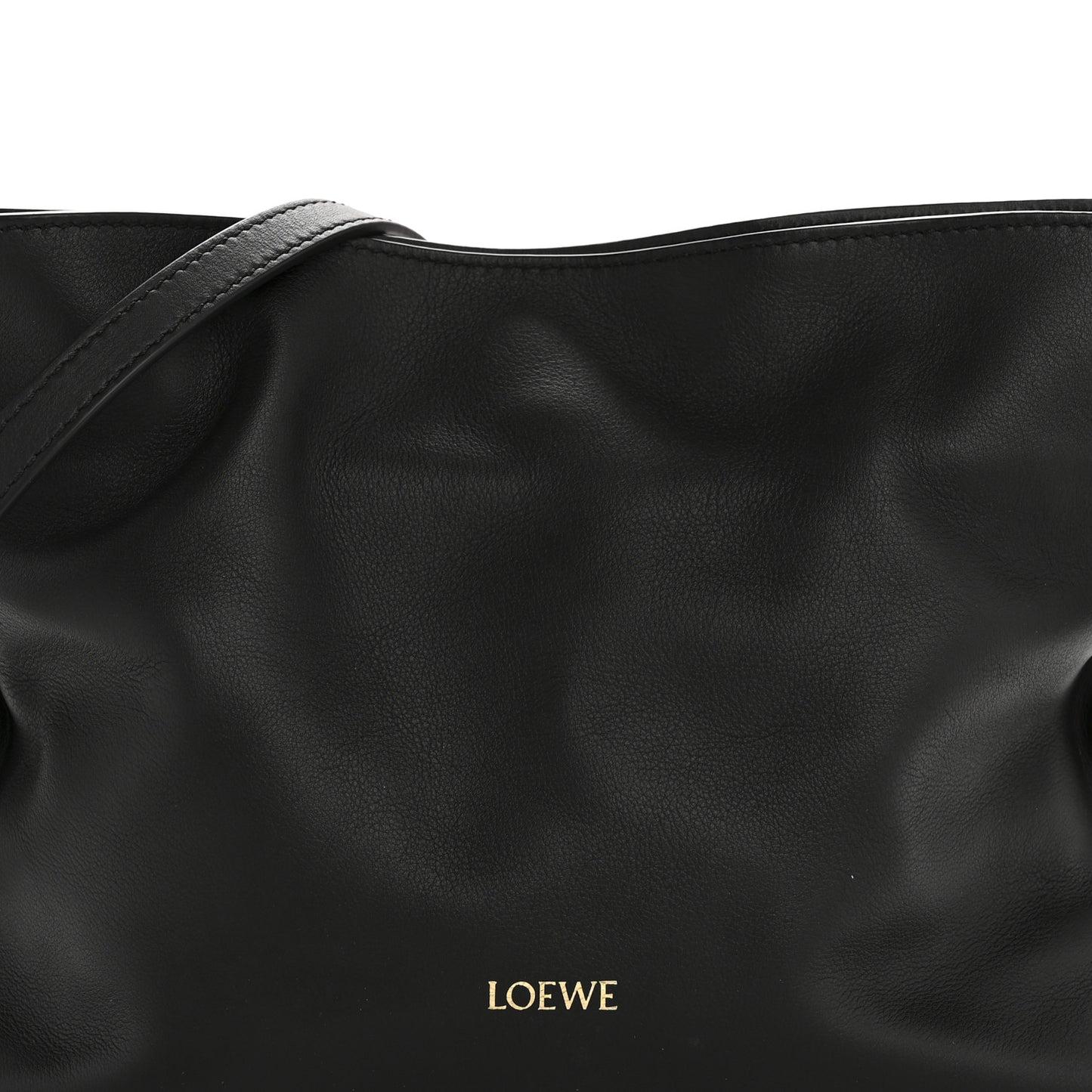 Calfskin Mini Flamenco Knot Clutch Black