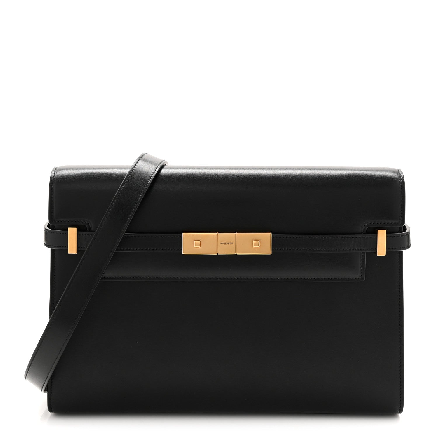Saint Laurent Smooth Calfskin Manhattan Shoulder Bag Black 1 of 10