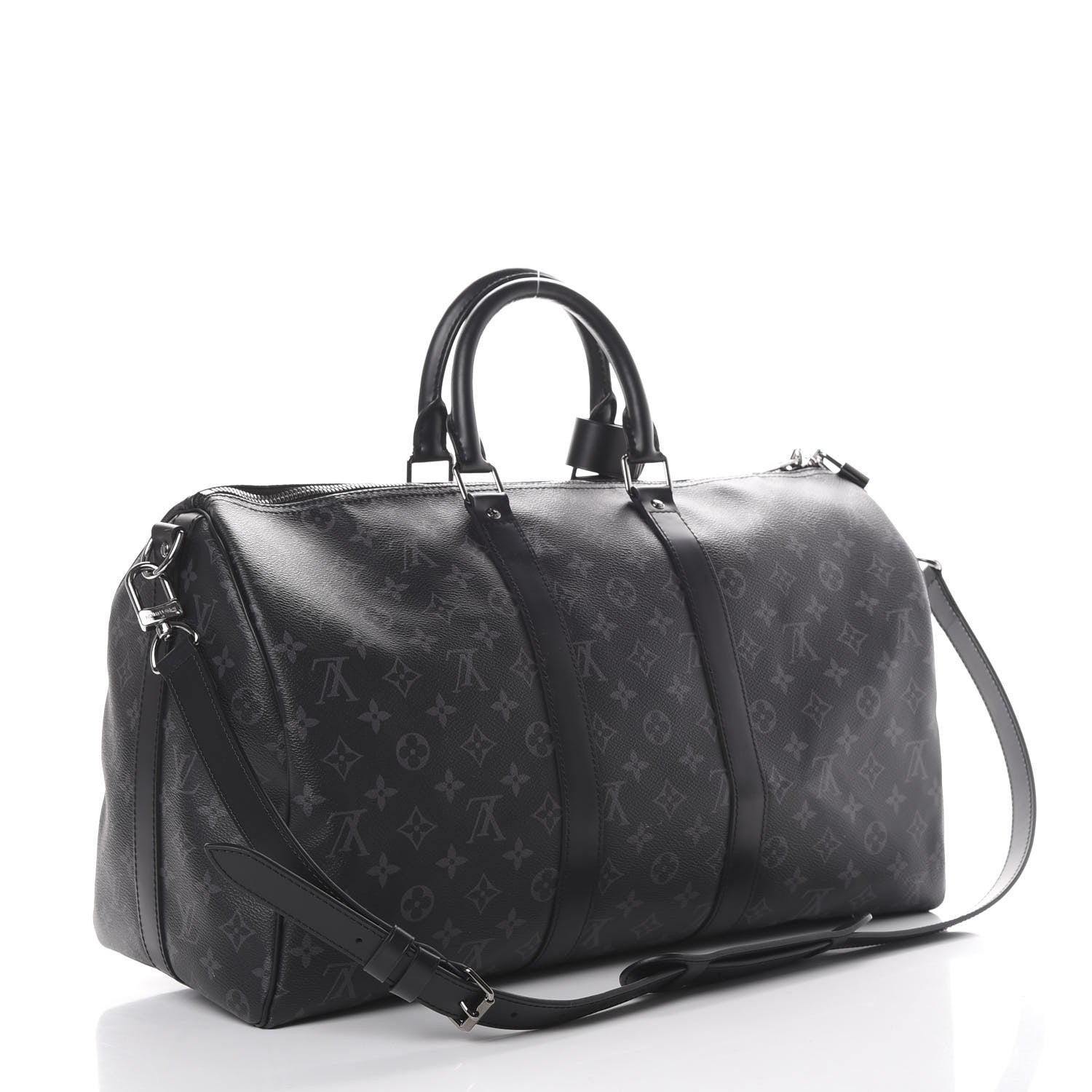 Louis Vuitton Monogram Eclipse Keepall Bandouliere 45 2 of 16