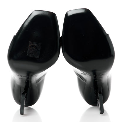 Saint Laurent Patent Calfskin Opyum 110 Sandals 36 Black 5 of 9