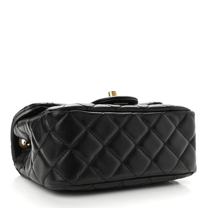 Chanel Lambskin Quilted Mini Pearl Crush Flap Black 4 of 11