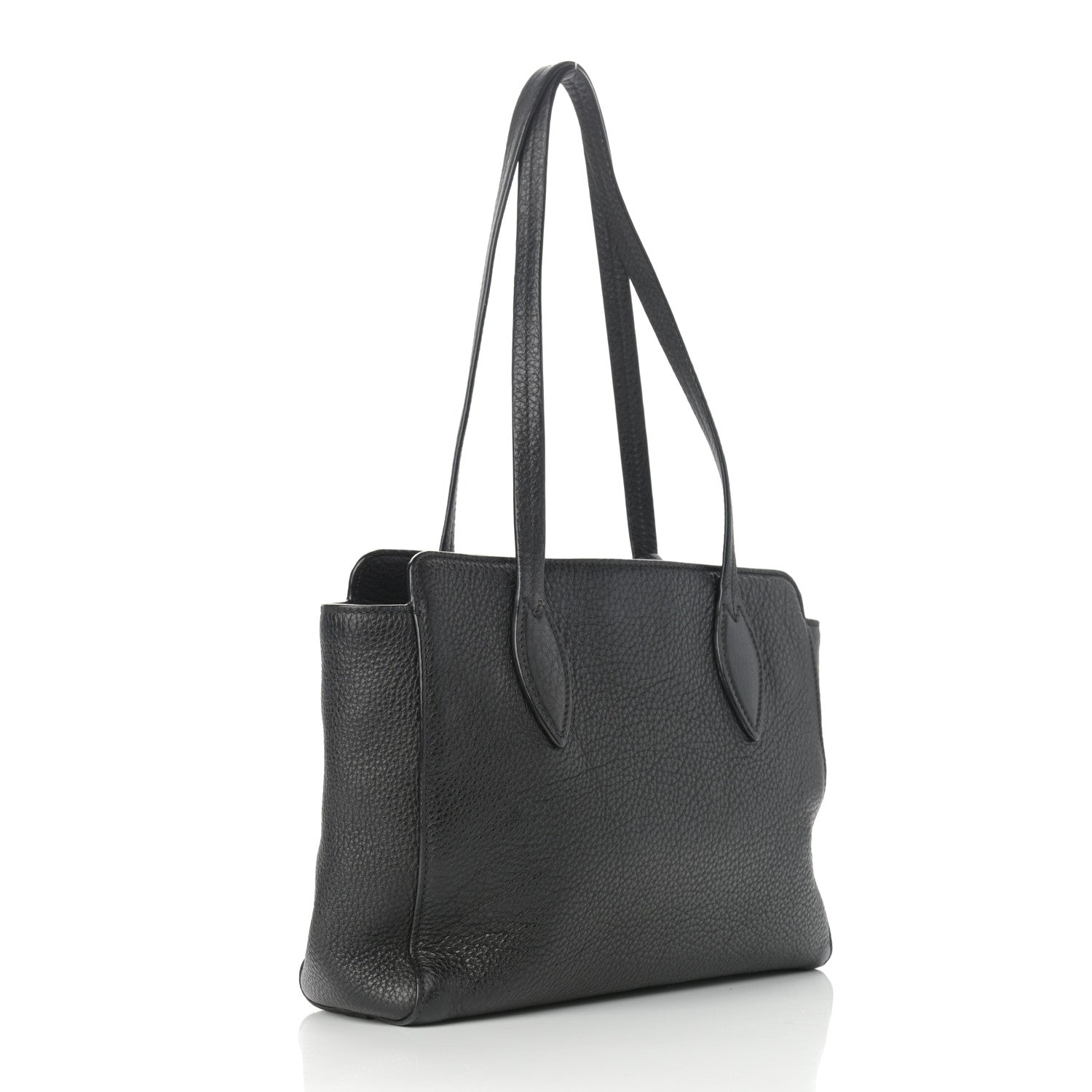 Prada Vitello Phenix Tote Black 3 of 11
