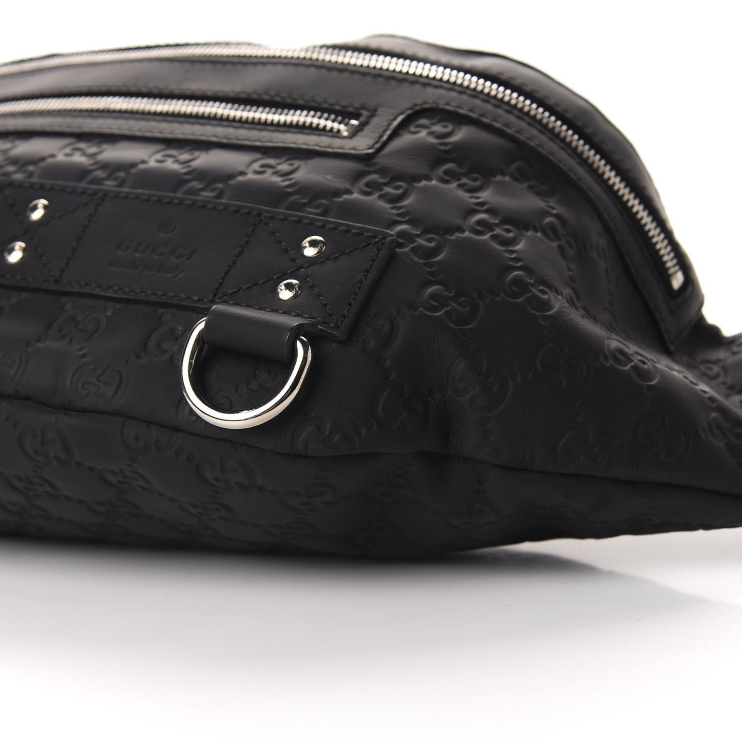 Guccissima Web Belt Bag Black
