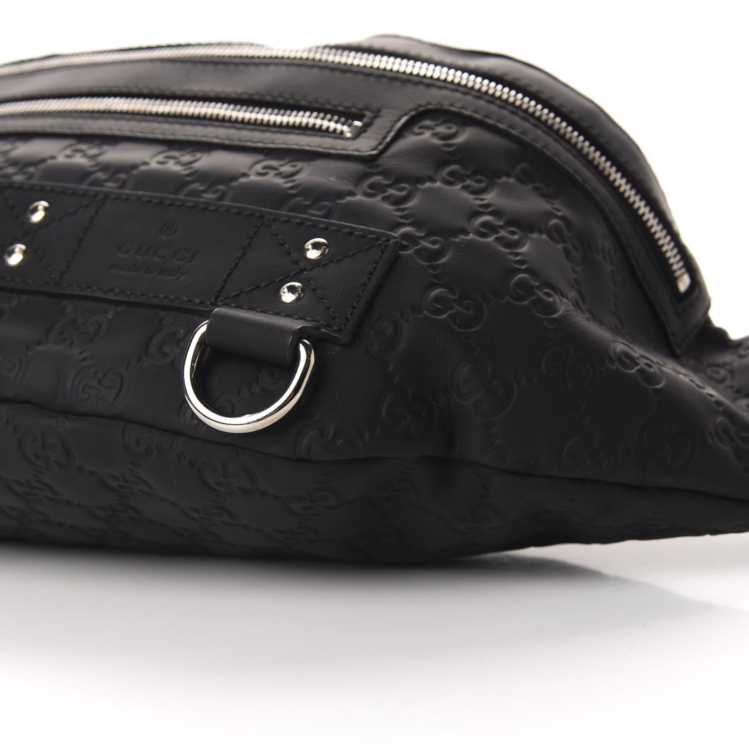 Gucci Guccissima Web Belt Bag Black 11 of 11