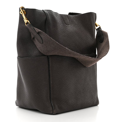 Celine Soft Grained Calfskin Sangle Bucket Bag Ecorce 3 of 13
