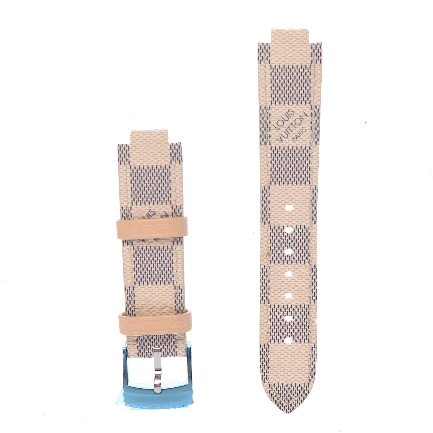 Louis Vuitton Nano Damier Azur Tambour 10mm Watch Strap 1 of 5