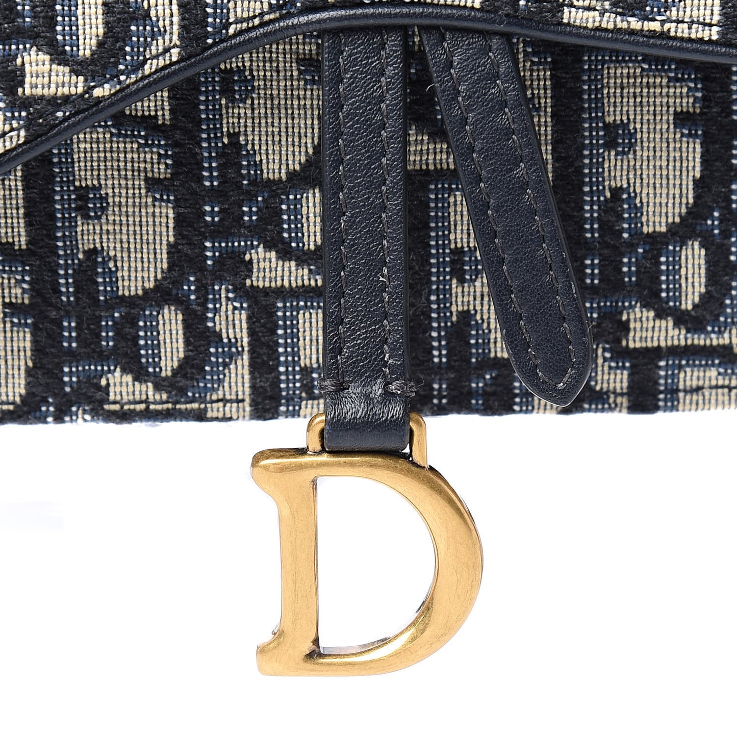 Oblique Saddle Belt Bag Blue