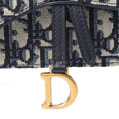 Christian Dior Oblique Saddle Belt Bag Blue 8 of 11