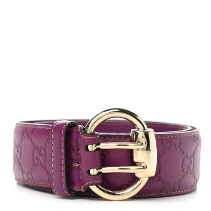 Gucci Guccissima Wide Belt 70 28 Purple 1 of 5