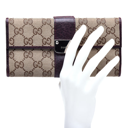 Gucci Monogram GG Continental Wallet Brown 2 of 6