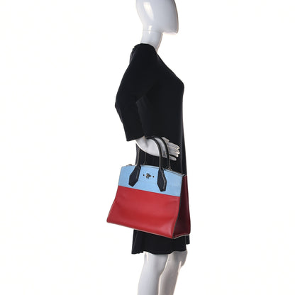 Louis Vuitton Calfskin City Steamer MM Rouge Blue 2 of 22