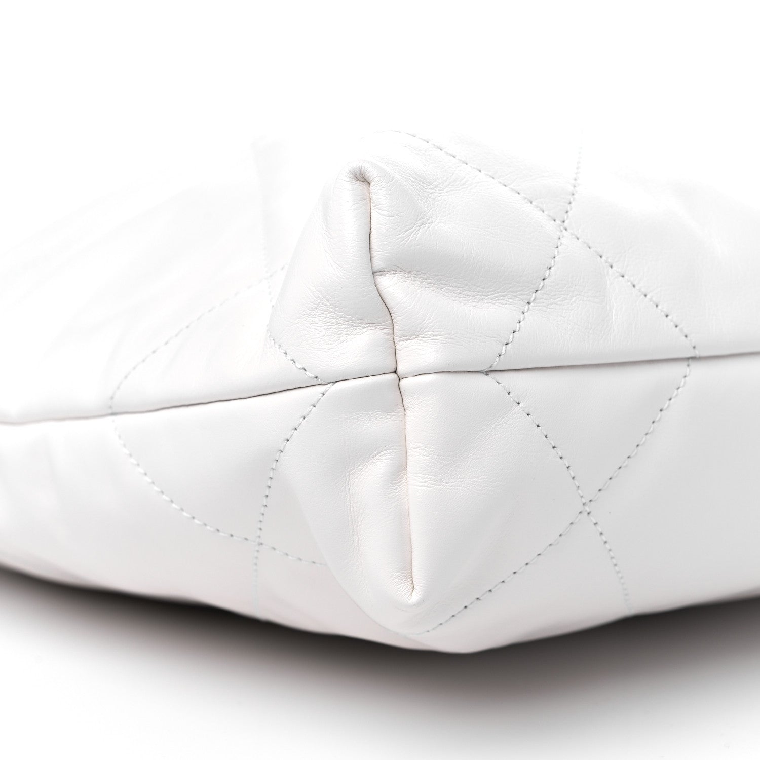Chanel Shiny Calfskin Quilted Small Chanel 22 White 9 of 11