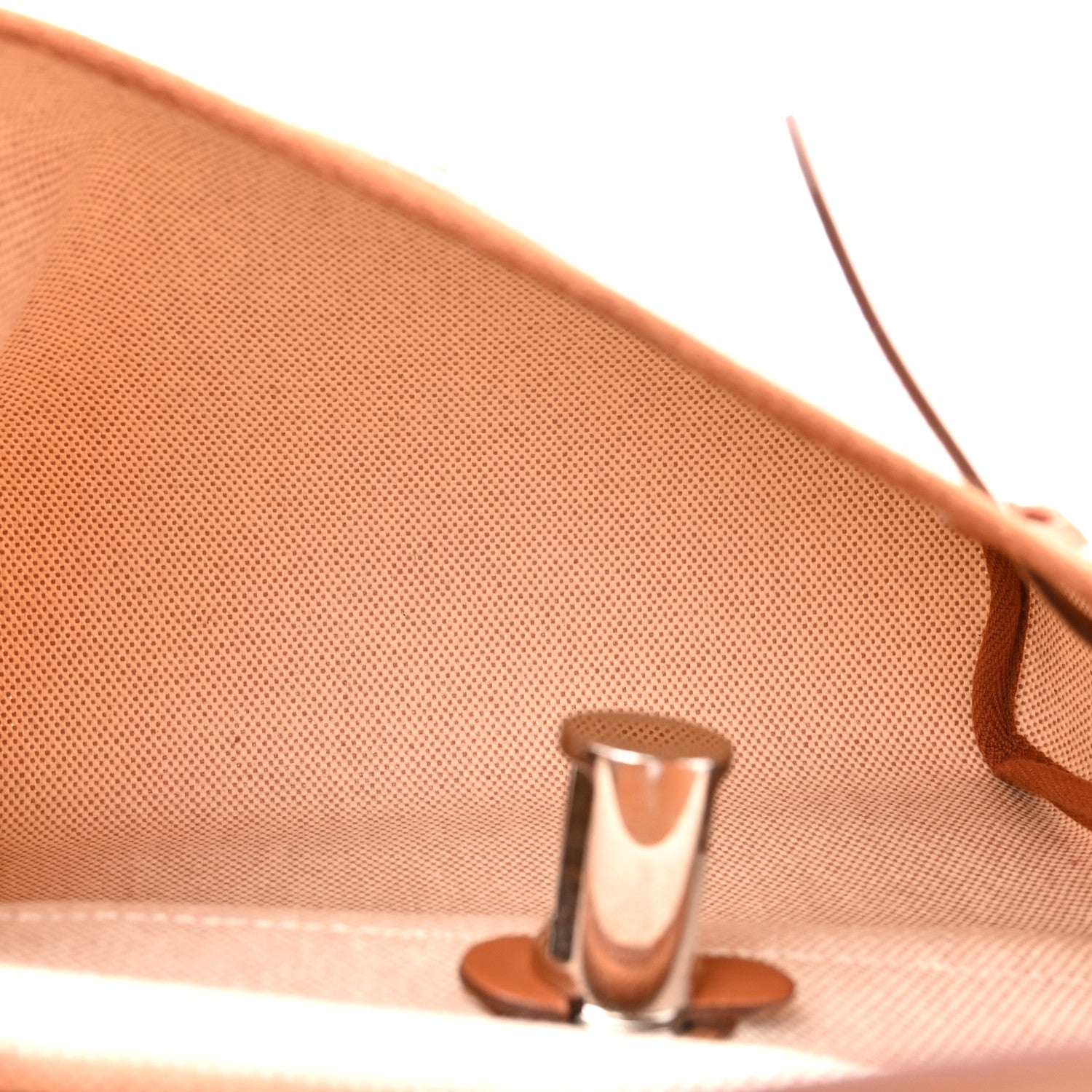 Hermes Military Toile Vache Hunter Herbag Zip Retourne 20 Ecru Beige Fauve 5 of 10