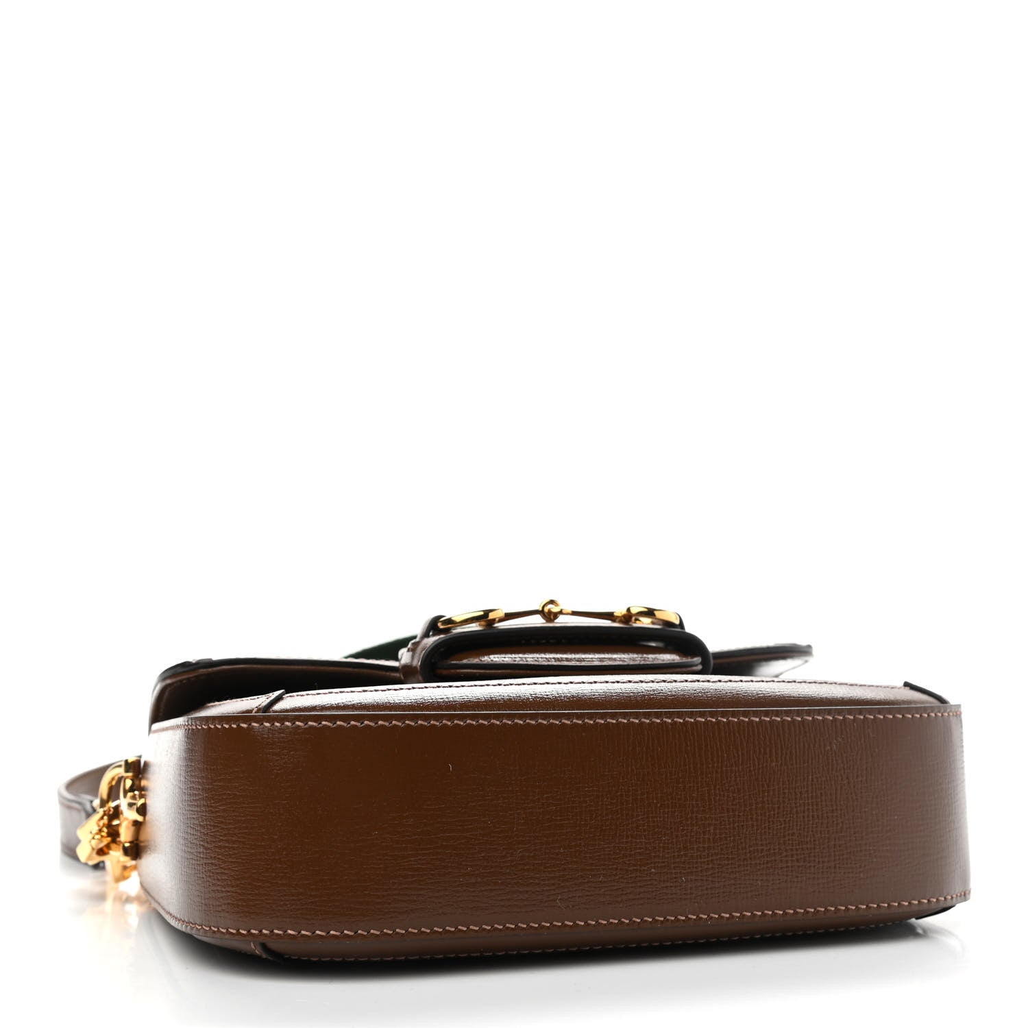 Gucci GG Supreme Monogram Web Mini Horsebit 1955 Shoulder Bag Beige Brown Sugar 6 of 8