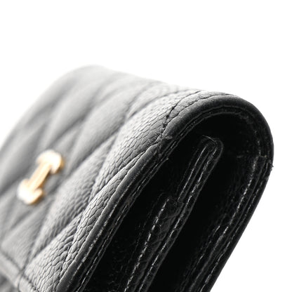 Chanel Caviar Quilted Flap Card Holder Black 8 of 10