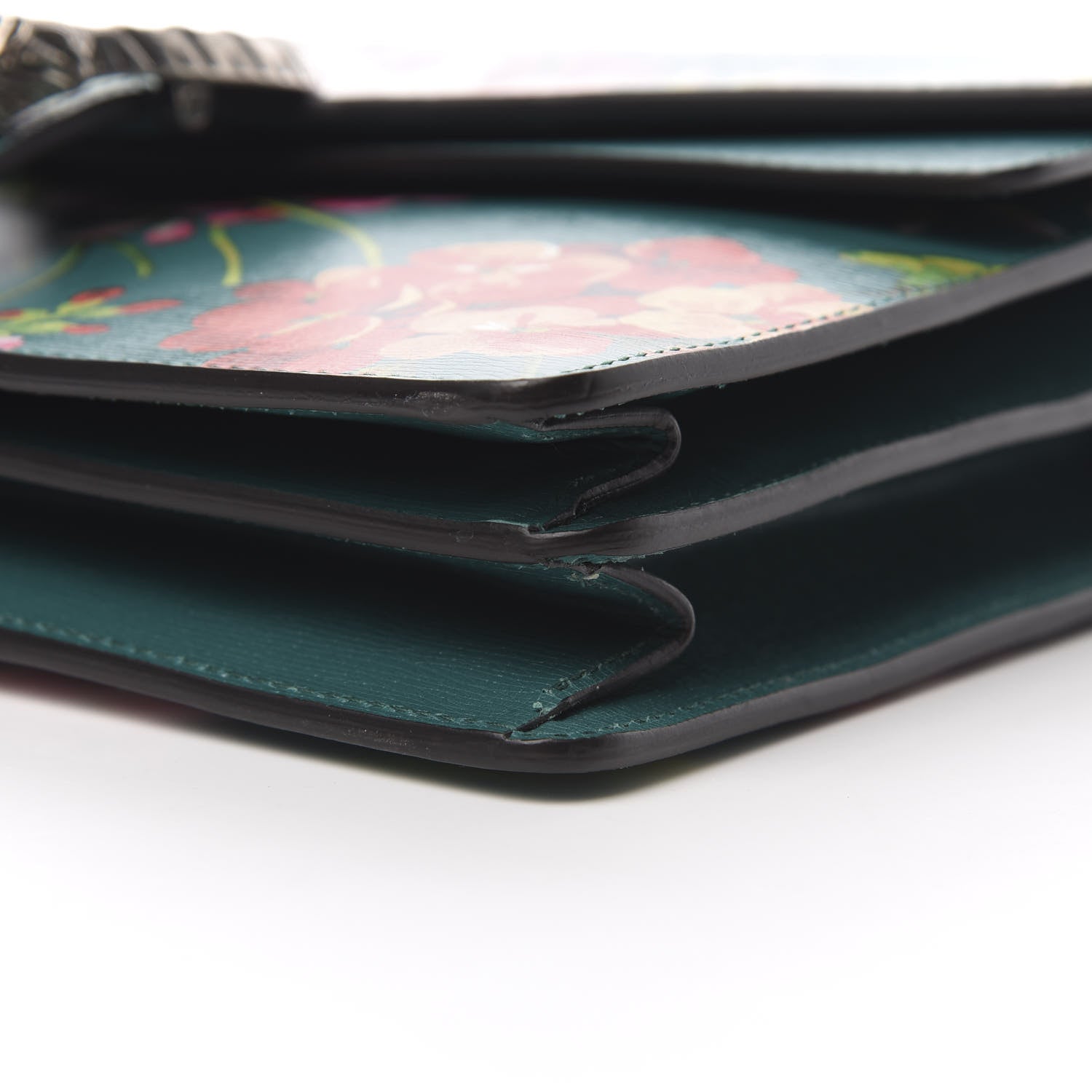 Gucci Calfskin Blooms Print Medium Dionysus Shoulder Bag Bright Emerald Multicolor 10 of 11