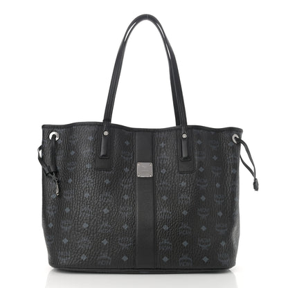 MCM Visetos Medium Liz Reversible Shopper Tote Black 3 of 16