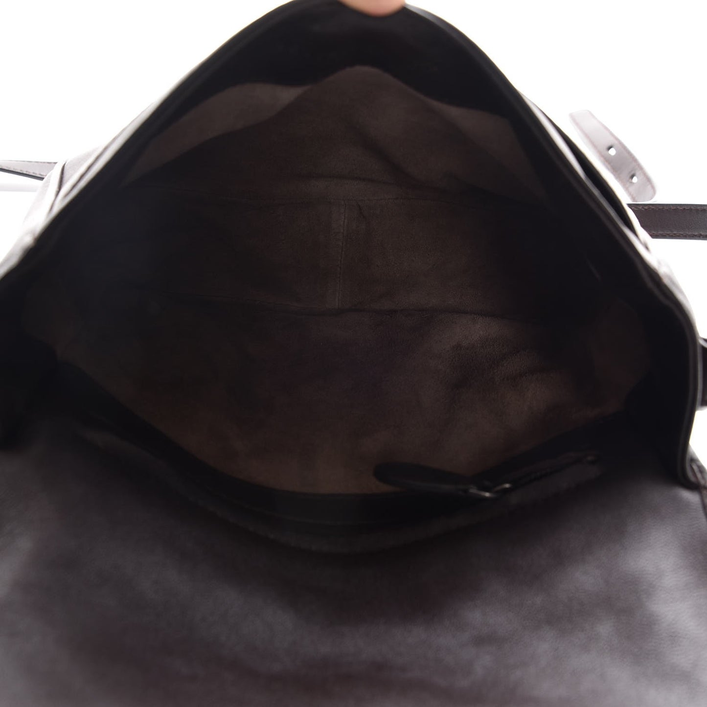 Nappa Intrecciato Messenger Bag Ebano