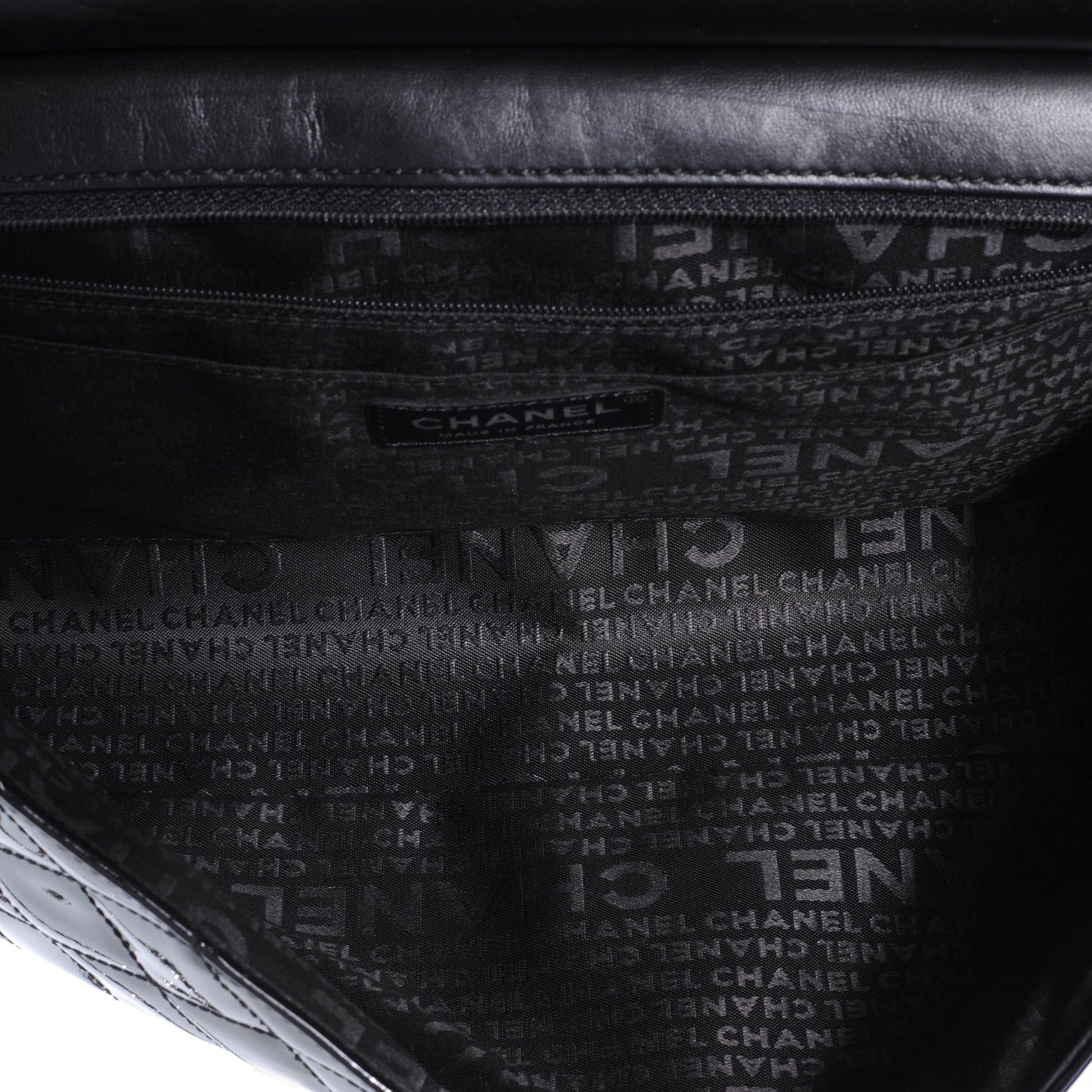 Chanel Patent Quilted Flap Bag Black 6 of 8