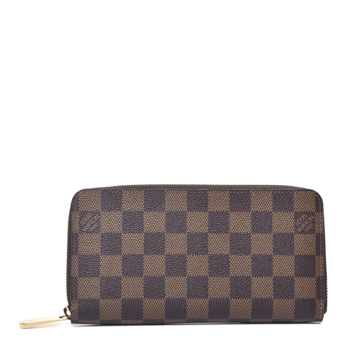 Damier Ebene Zippy Wallet Rose Ballerine