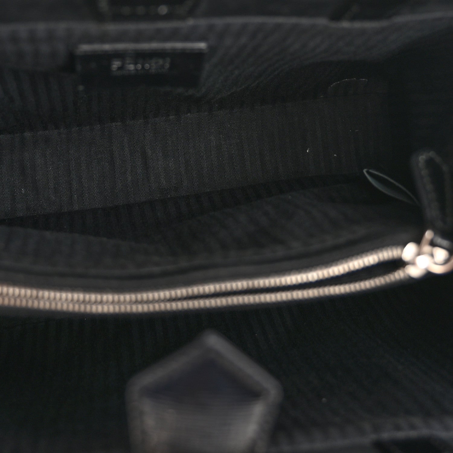 Fendi Patent Vitello Elite Petite 2Jours Tote Black 5 of 12