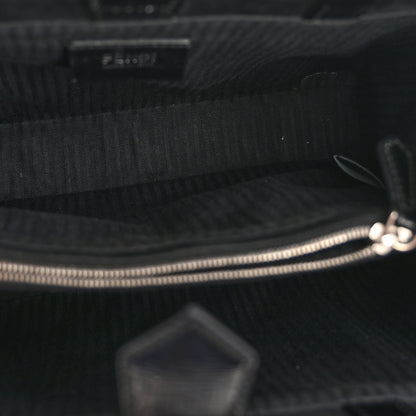 Fendi Patent Vitello Elite Petite 2Jours Tote Black 5 of 12