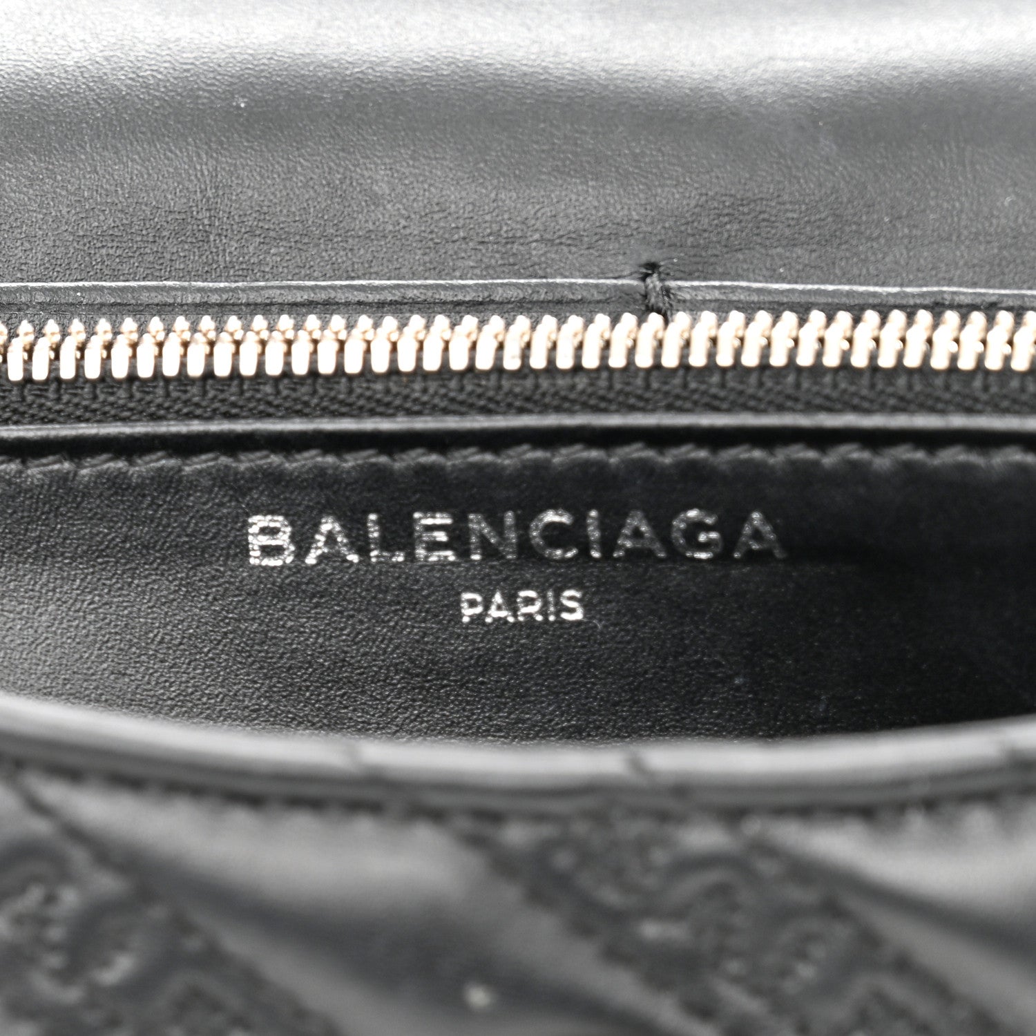 Balenciaga Calfskin Logo Matelasse S BB Round Shoulder Bag Black 6 of 12