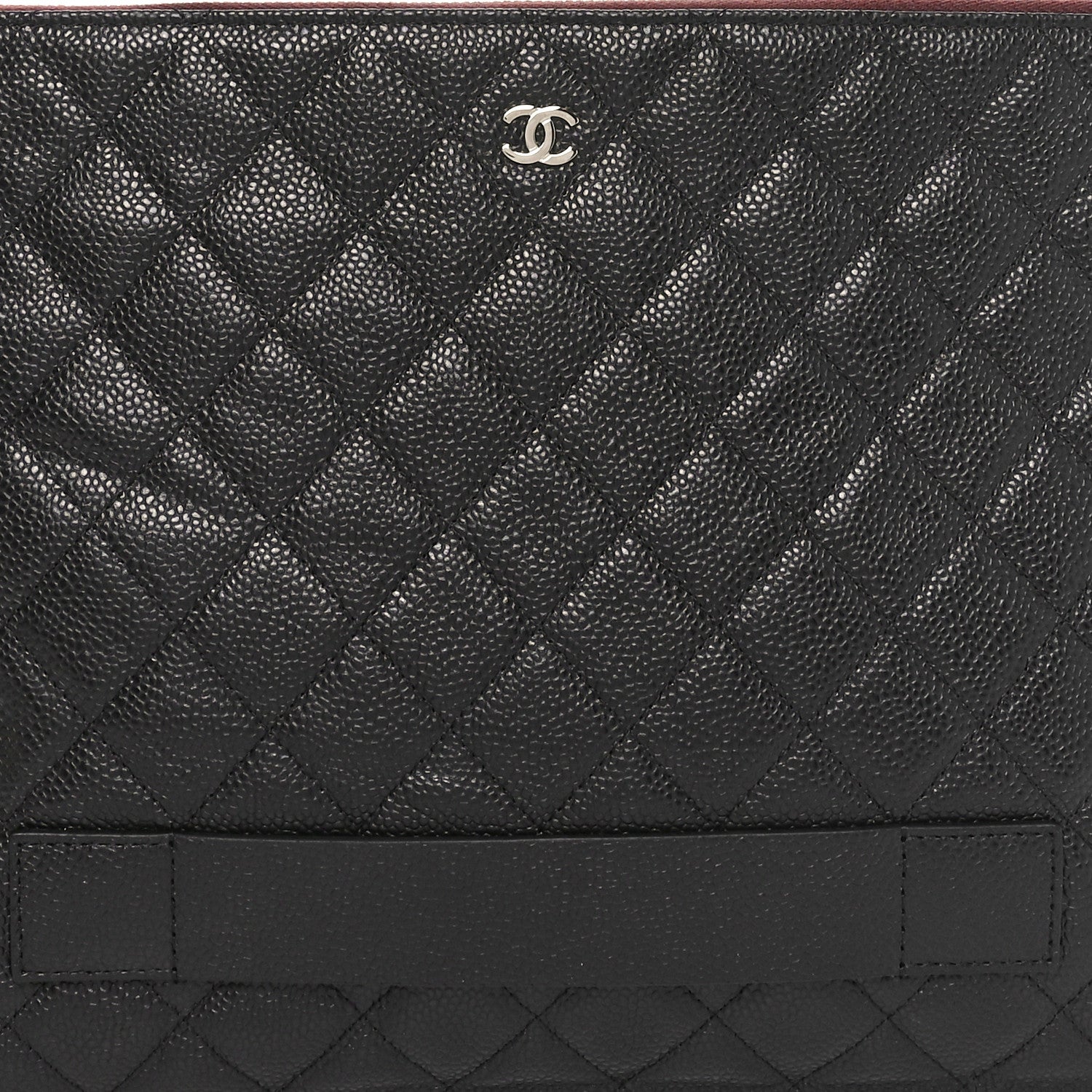 Chanel Caviar Quilted Document Portfolio Holder Black 8 of 8