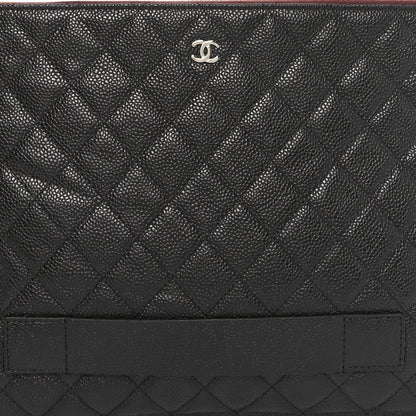 Chanel Caviar Quilted Document Portfolio Holder Black 8 of 8
