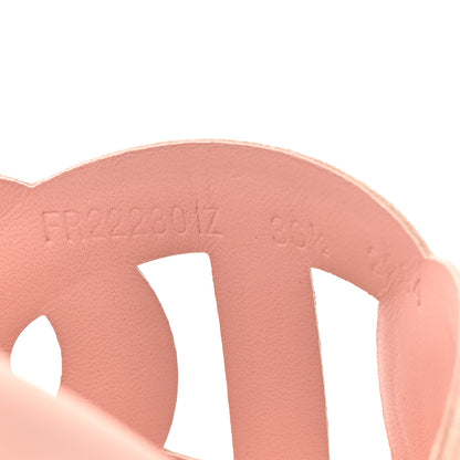 Hermes Suede Goatskin Extra Sandals 36.5 Rose Opaline 8 of 9