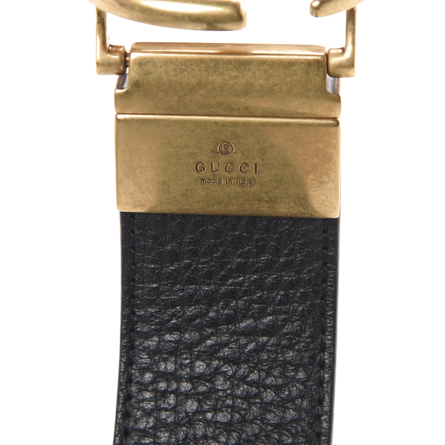 Calfskin Double G Reversible 37mm Belt 85 34 Black Cocoa