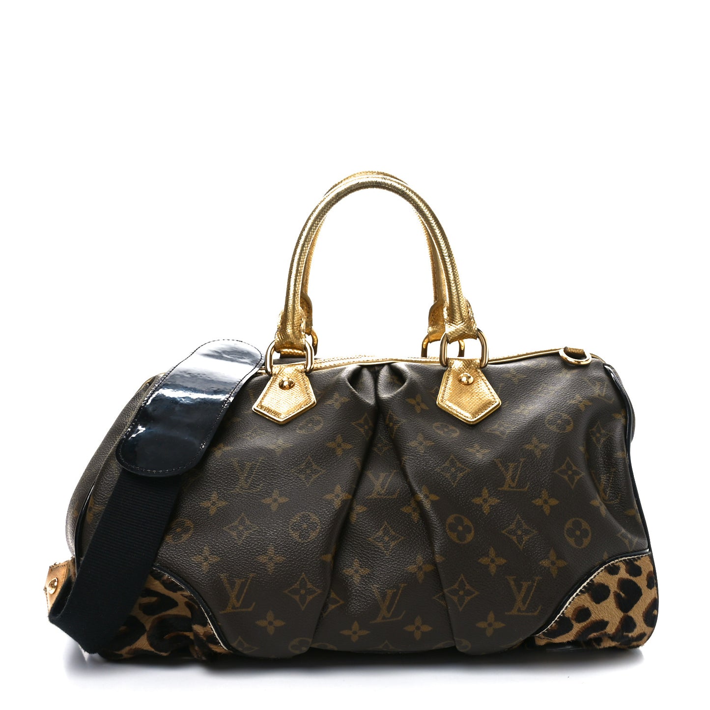 Monogram Leopard Stephen Bag