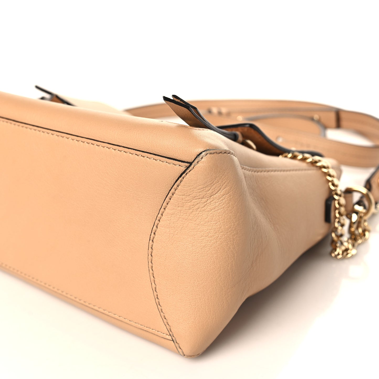 Calfskin Small Faye Day Shoulder Bag Blush Nude
