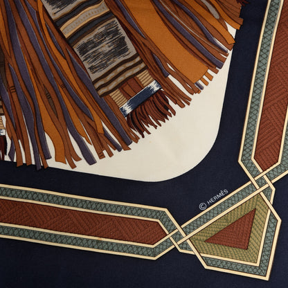 Hermes Silk Cuirs Du Desert Scarf 90 5 of 6