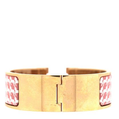 Hermes Enamel Cheval Pixel Wide Clic Clac H Bracelet PM Terre Orange 3 of 4