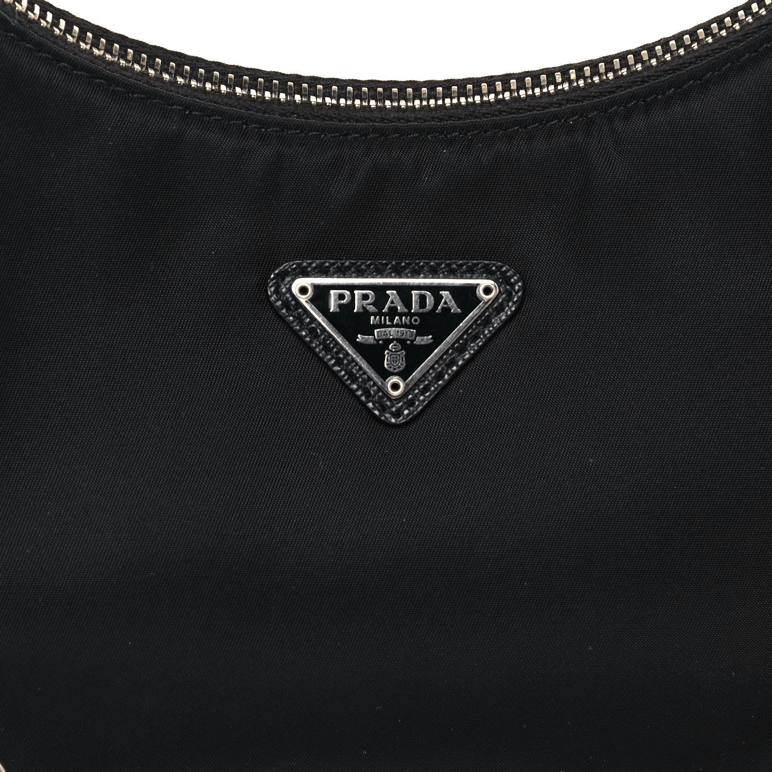 Prada Nylon Re-Edition 2005 Shoulder Bag Black 7 of 11