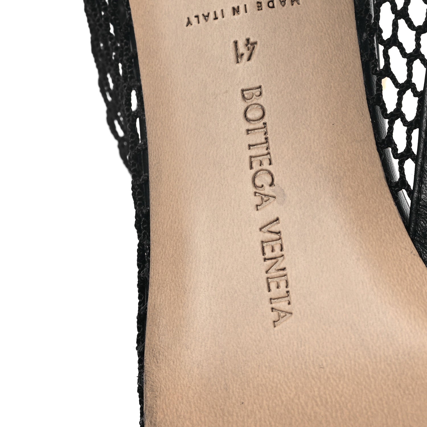 Bottega Veneta Mesh Nappa Chunky Chain Sandals 41 Black 6 of 7