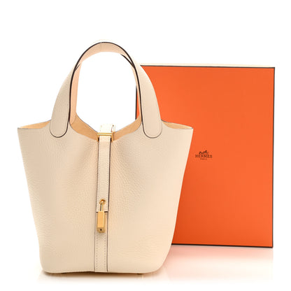 Hermes Taurillon Clemence Picotin Lock 18 PM Nata 11 of 11