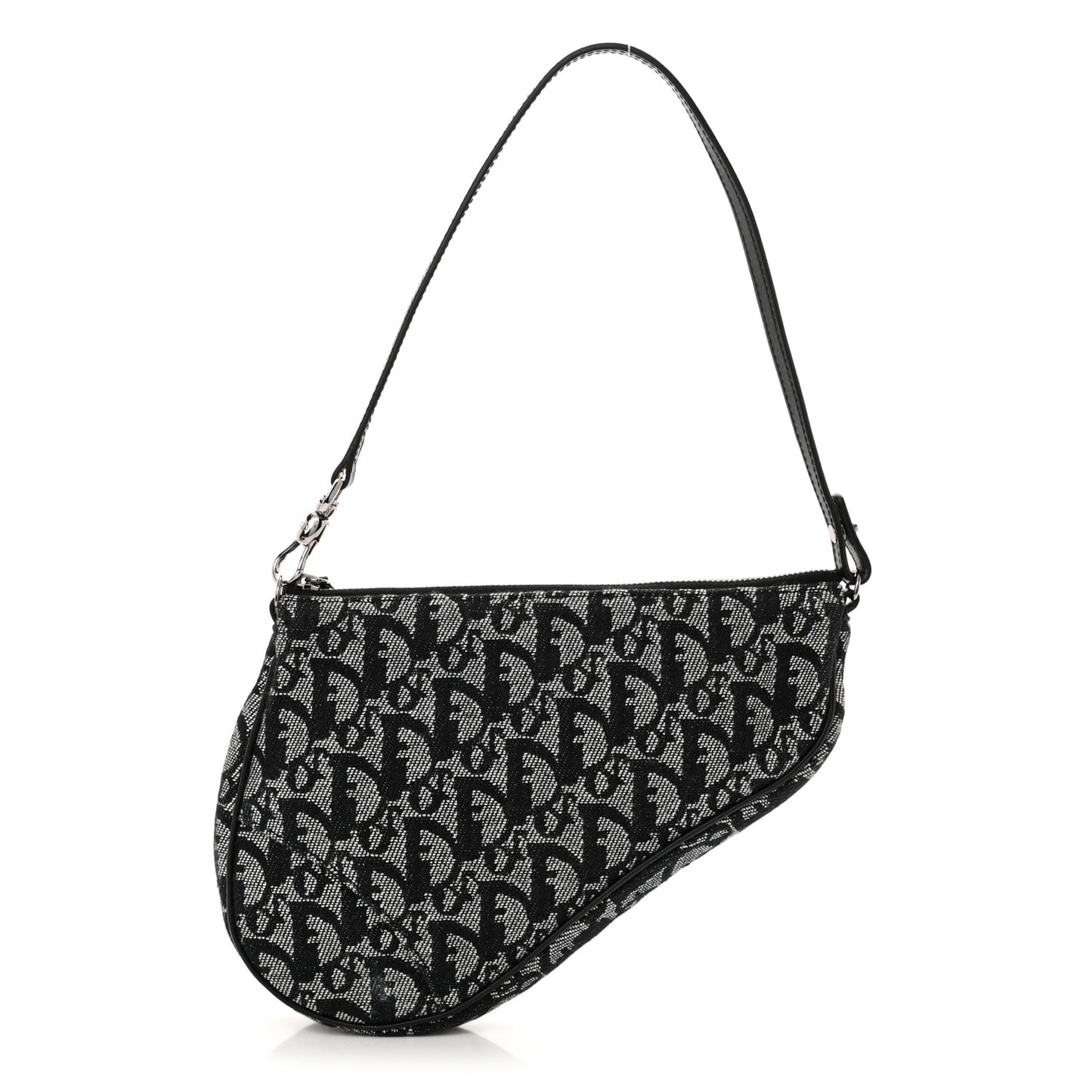 Monogram Mini Saddle Pochette Black