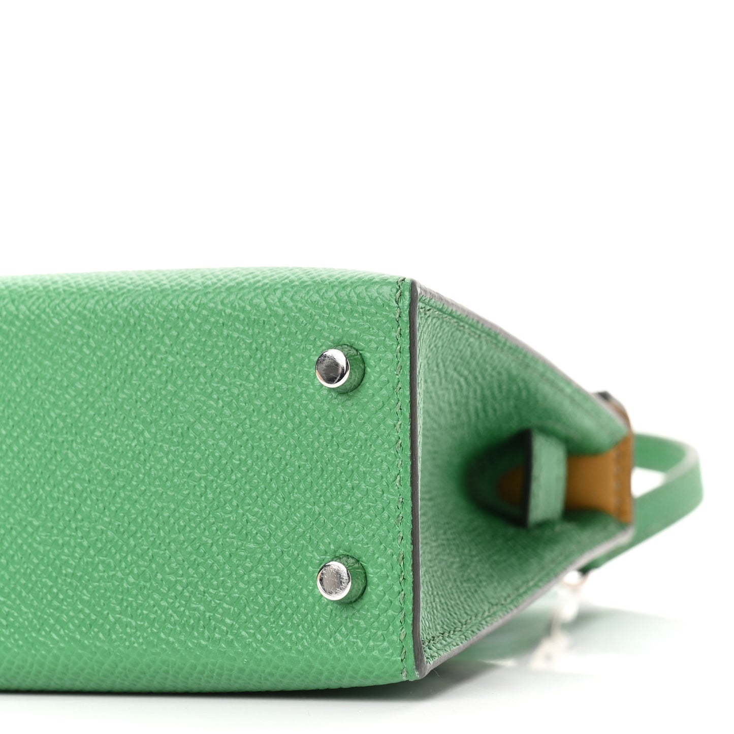 Epsom Mini Kelly Sellier 20 Cactus Paille