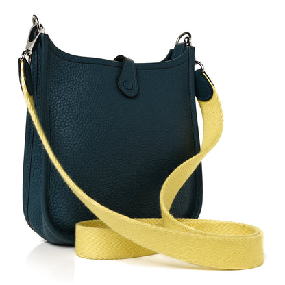 Hermes Taurillon Clemence Amazone Evelyne TPM Colvert Lime 2 of 9