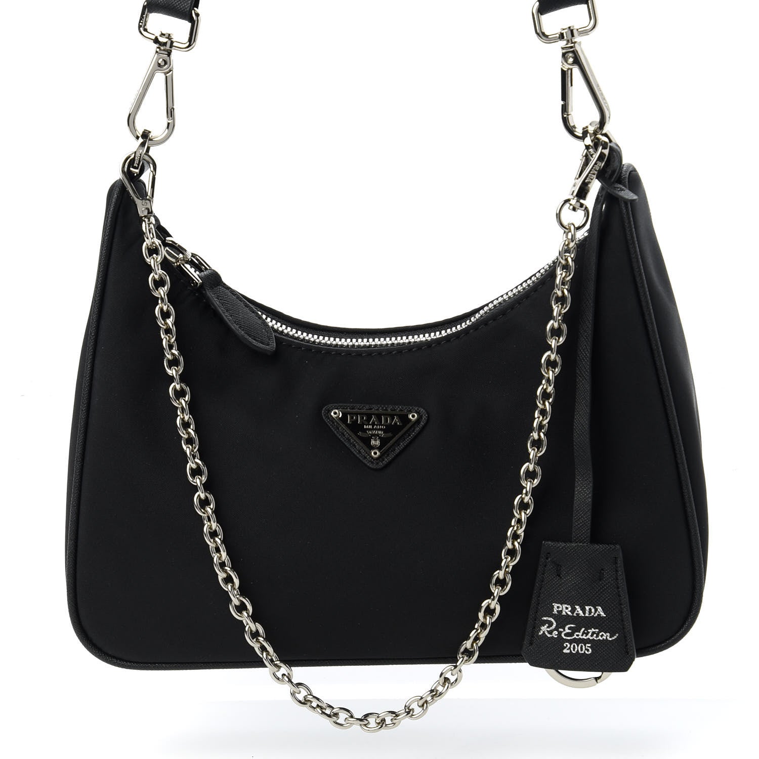 Prada Nylon Re-Edition 2005 Shoulder Bag Black 10 of 10