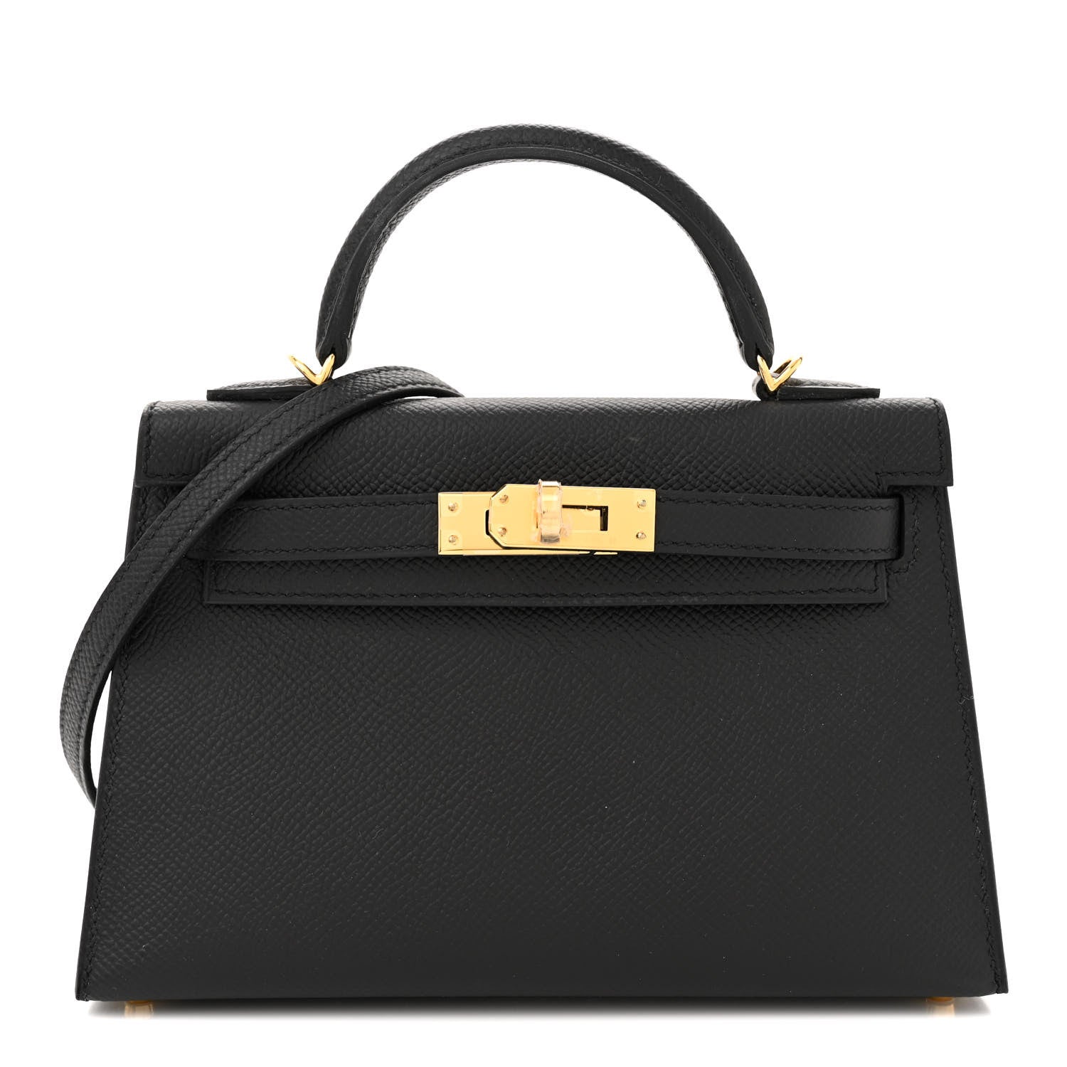 Hermes Epsom Mini Kelly Sellier 20 Black 1 of 11