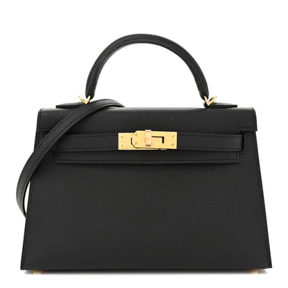 Hermes Epsom Mini Kelly Sellier 20 Black 1 of 11