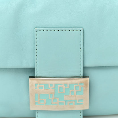 Fendi Nappa Elefante Baguette Light Blue 7 of 9